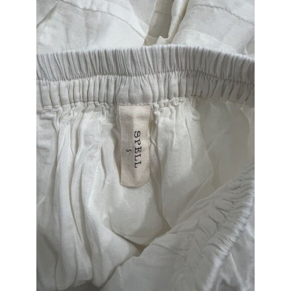 Spell & The Gypsy Eyelet Embroidered Skirt in White - Picture 3 of 3